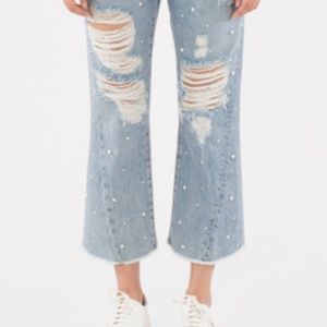 Siwy Pearl distressed capri jeans